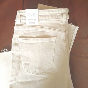 ZARA Mid-Rise Cropped size 6